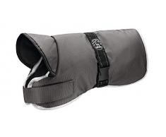 HUNTER Denali Reflect Hundemantel, Wintermantel, Fleecefutter, wasser- und windabweisend, reflektierend, 40, grau