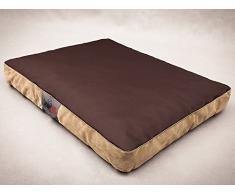Hobbydog MMATFZB7 Hundematratze Hundebett Hundesofa Hundekorb flok, M, 70 m x 50 x 12 cm, Dunkelbraun