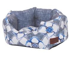 Croci C2078860 Bett Oval Blue Petals 60 x 50 x 20 cm