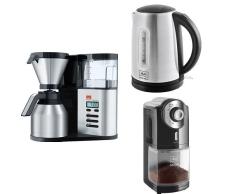 Melitta Aroma Elegance Therm Deluxe 1012-06 Filterkaffeemaschine + Melitta Wasserkocher + Melitta 1019-02 Kaffeemühle