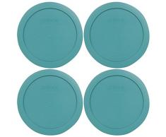 Pyrex 7201-pc rund 4-Cup Aufbewahrung Deckel für Glas Schalen türkis