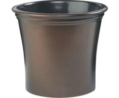 Ivyline Kübel 13028BR für Kunstpflanzen, 25 cm Innendurchmesser, Bronze
