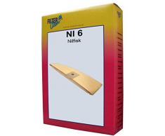 FilterClean NI 6 Staubsaugerbeutel, Braun