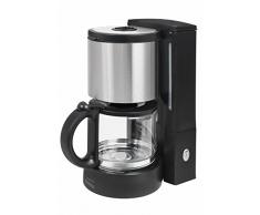 Gutfels KA 8101 swi | Filterkaffeemaschine | Glaskanne | Warmhalteplatte | Tropfstopp | Kaffeemaschine Glas | 1080 Watt INOX, Schwarz, Inoxlook