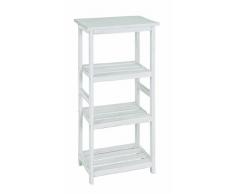 Haku-Möbel 26316 Regal 38 x 27 x 87 cm, weià gewischt