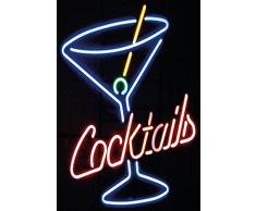 Schatzmix Cocktails neon barschild Kneipe bar Keller blechschild