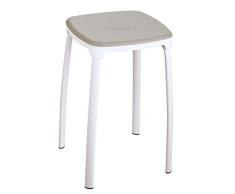 King Home S1407209/C Barhocker in Taupe aus Polypropylen, 29X29X46H