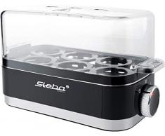 Steba Eierkocher EK 7 | Pochiereinsatz | FÃ¼r max. 6 Eier | Ein-/ Ausschalter | Warmhaltefunktion | Eiertray mit Tragegriffen | Betriebskontrollleuchte | Endsignal | Messbecher zur Kochgradeinstellung
