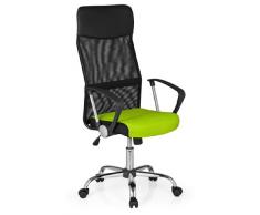 hjh OFFICE 685338 Bürostuhl, Chefsessel Orion Net Netzstoff, grün / schwarz / chrom