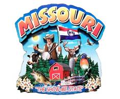 Missouri State Montage Holz Kühlschrank Magnet 2