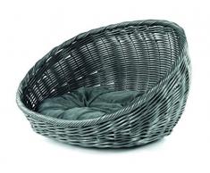 Record Nido Hundehütte mit Plüschkissen für Haustiere, Größe 55 x 37 x 31 cm