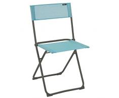 Lafuma Kompakter Klappstuhl, für Terrasse, Garten und Balkon, Batyline, hellblau