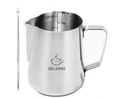 Milch aufschäumen Krug Edelstahl Messungen auf beiden Seiten Milch frothers Tasse Casual 20oz silber