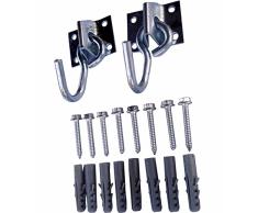 Vivere HOOK2 Hängematte, Doppelhaken Set, Silber