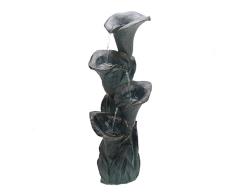 Köhko Springbrunnen König-Calla Gartenbrunnen Wasserspiel für Garten oder Terasse