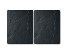 KESPER XL Herdabdeckplatte, 36623 13, Motiv: Schiefer, Maße: 50 x 38,5 x 0,8 cm