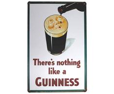 Es gibt nichts wie a Guinness Metall blechschild, Vintage Style Wandbild Ornament Kaffee & Bar Decor, Größe 20,3 x 30,5 cm