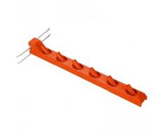 Gardena combisystem-Geräteleiste: Wandhaken für die Aufbewahrung von 6 combisystem-Geräten und Stielen, platzsparend, aus hochwertigem Kunststoff und Metall, inkl. Schrauben und Dübeln (3500-20)