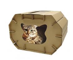 Croci C6020879 Kratzbaum Haus aus Karton