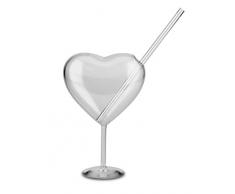 Barbuzzo Herzilein Glas mit Strohhalm