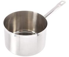 Paderno World Cuisine Grand Gourmet Stieltopf aus Edelstahl, 1 l 4 1/4QT silber