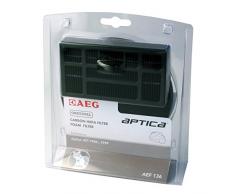 AEG AEF136 Filter-Set für beutellose Staubsauger (1 Motorfilter, 1 Hygienefilter, saubere Luft, Anti-Geruch, ideal für Haustierbesitzer, passgenau, Hepa Filter für AEG Aptica TT & Vampyr T10, schwarz)