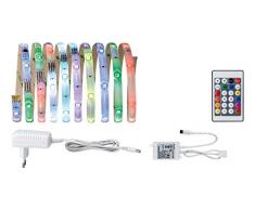 Paulmann 704.81 Function Digital LED Strip Set 3m RGB 9,6W 230/12V Niedervolt 18VA Weiß Kunststoff 70481 Lichtband Lichtstreifen Lichtschlauch