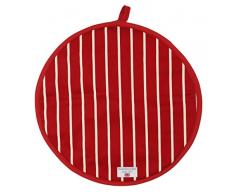 Dexam 16160008 Rushbrookes Butchers Abdeckplatte für Kochfelder, gestreift, Rot, baumwolle