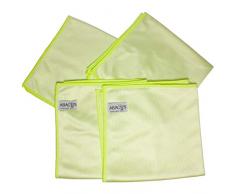 MFT PROFESSIONAL SHINE XL 4er SET (7038) - Mikrofasertuch Glastuch Spiegeltuch Scheibentuch Microfasertuch Tuch für Spiegel Glas Scheiben Mikrofaser Microfaser streifenfrei - ABACUS