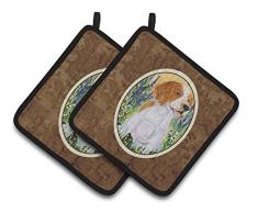 Caroline s Treasures Welsh Springer Spaniel Paar Topflappen ss8219pthd, 7.5hx7.5 W, multicolor