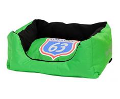 Gravel Dogs Technology 300231VER COUCH MOTORS BETT FÜR HUND, HUNDE SOFA, L, grün