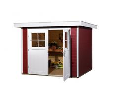Weka Gartenhaus 227, schwedenrot, 255 x 280 x 217 cm
