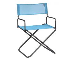 Lafuma Großer, kompakter Klappstuhl für unterwegs, Mit Armlehne, FGX XL, Texplast, Azurblau, LFM2835-8546