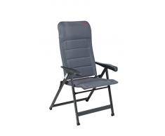 Crespo ap-237/86 air-Deluxe Camping Stuhl, grau, 78 x 67 x 120 cm