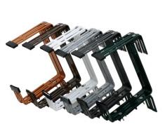 Siena Garden Blumenkastenhalter Gigant, 3-fach verstellbar, braun, 2 Stück, 678250