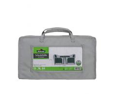 Dehner Abdeckung für Sitzgruppe, ca. 185 x 75 x 105 cm, Polyester, grau