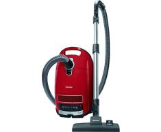 Miele Complete C3 EcoLine Staubsauger Bodenstaubsauger (mit Beutel, 4,5 Liter Staubbeutelvolumen, 550 Watt, 12 m Aktionsradius, integriertes dreiteiliges Zubehör) rot