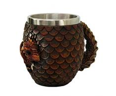 Trinkbecher aus Kunstharz, mit herausnehmbarem Edelstahleinsatz