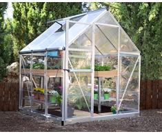 Palram HYBRID 6X6 Bundle Silber Gewächshaus, 186x185x208 cm