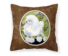 Carolines Treasures SS8620PW1414 Dekokissen aus Leinen, Pudel, groß, Mehrfarbig