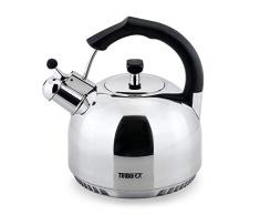 FreshAir Edelstahl 2,5 Qt. Turbo Pot Teekessel - Energieeffizientes Kochgeschirr für Gasherd