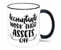 Buchhalter Arbeiten Ihre vermögenswerte, dass Kaffee Tasse Accounting Geschenk