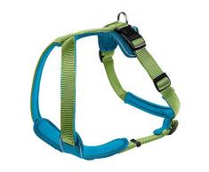 HUNTER Neopren Geschirr für Hunde, Nylon, gepolstert mit Neopren, für Sport und Freizeit S, hellgrün/petrol