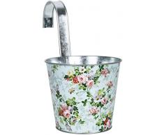 Esschert Design RD47 Blumentopf mit Haken, Mehrfarbig