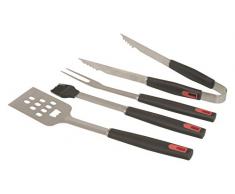 Brunch Time Grill Zubehör 4 tlg. Set schwarz/rot