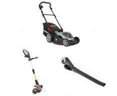 Sprint 18V Lithium-Ionen 37 cm Akku-Rasenmäher 370P18V, inklusive 1x 5Ah Batterie und Ladegerät 18V Lithium-Ionen Rasentrimmer