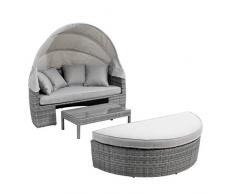 greemotion Sonneninsel Bali, Lounge-Insel aus Polyrattan, ca. 160 x 150 x 140 cm