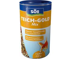 Söll 18808 Teich-Gold Mix - Alleinfuttermittel für alle Teichfische - Fischfutter - Gartenteich, 1er Pack (1 x 110 g)