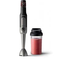 Philips Stabmixer Viva HR2650/90 (800W, SpeedTouch, inkl. 2-in-1 Togo Trinkflasche & Mixbecher) edelstahl