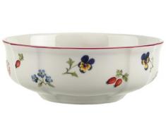 Villeroy & Boch - Petit Fleur Dessertschale, zarte Schale aus Premium Porzellan mit filigranen Reliefs und blumig-fruchtigen Motiven, weiß/bunt, 25 cm